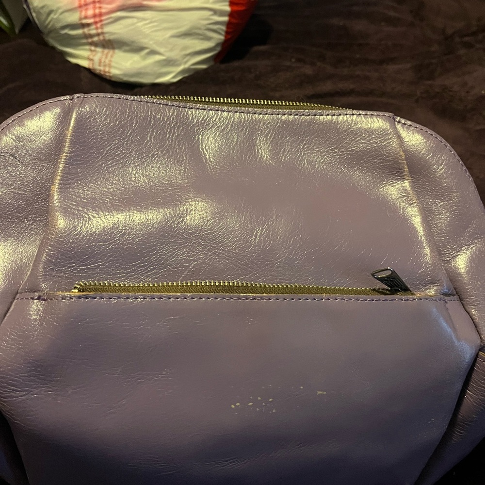 Patricia Nash Lavender Leather Backpack